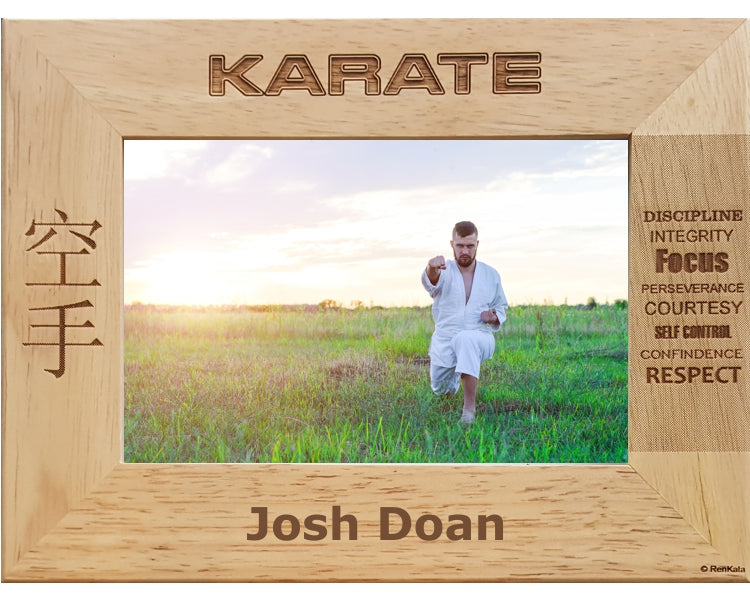 Karate Tenets Personalized Gift Picture Frame