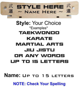 Taekwondo Belt Display