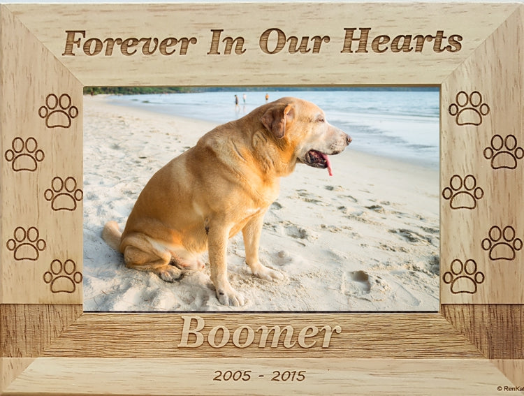 Dog Memorial Picture Frame Personalized