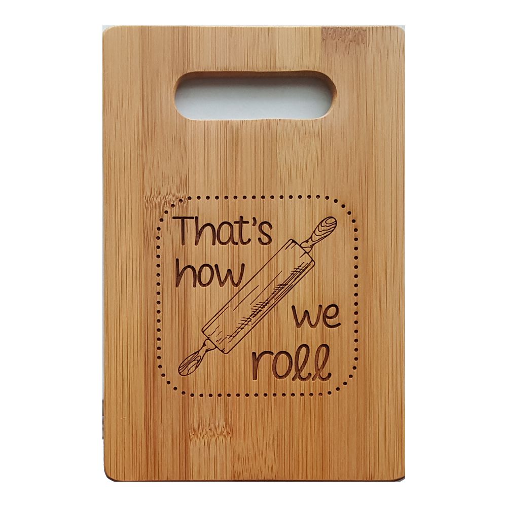 That's How We Roll Personalized Cutting Board 9x6