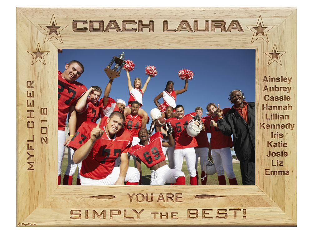 Personalized Coach With Team Picture Frame 5x7