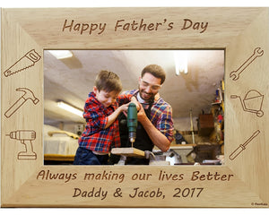 Father's Day Tools Personalized Gift Picture Frame