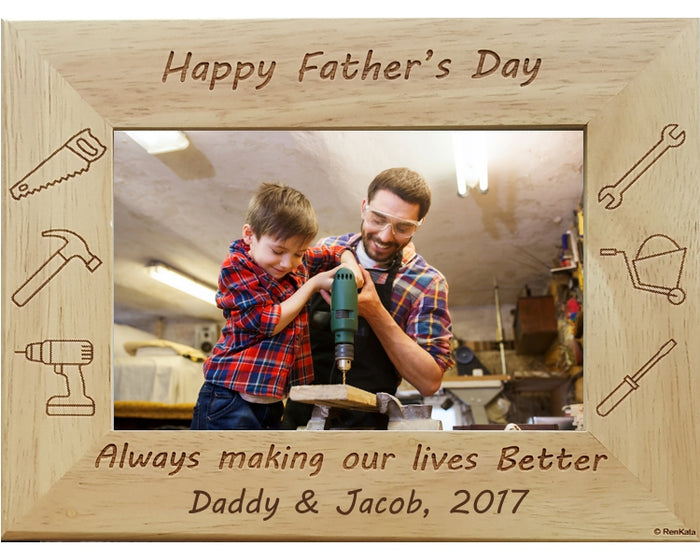 Father's Day Tools Personalized Picture Frame
