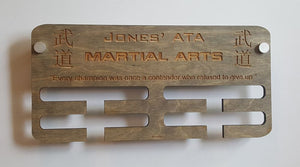 Custom Martial Arts School Medal Holders