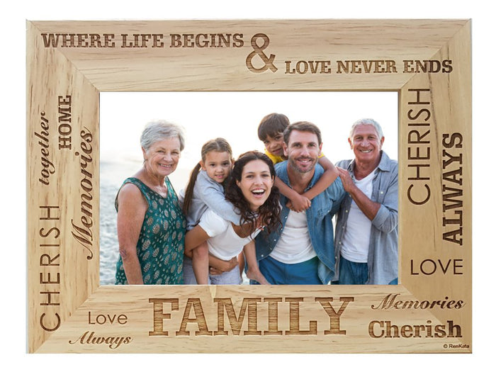 Family Where Life Begins Picture Frame