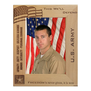 Personalized Military Picture Frame Army 5x7