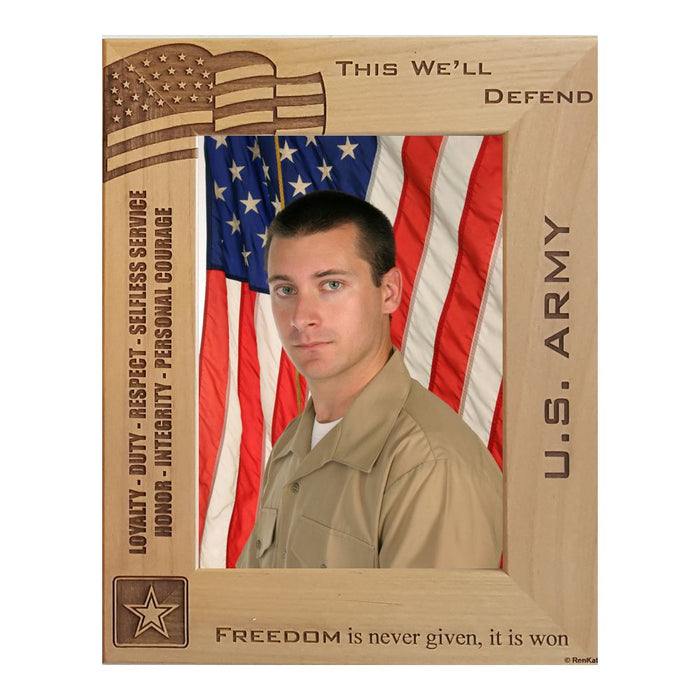 US Army Personalized Picture Frame 5x7