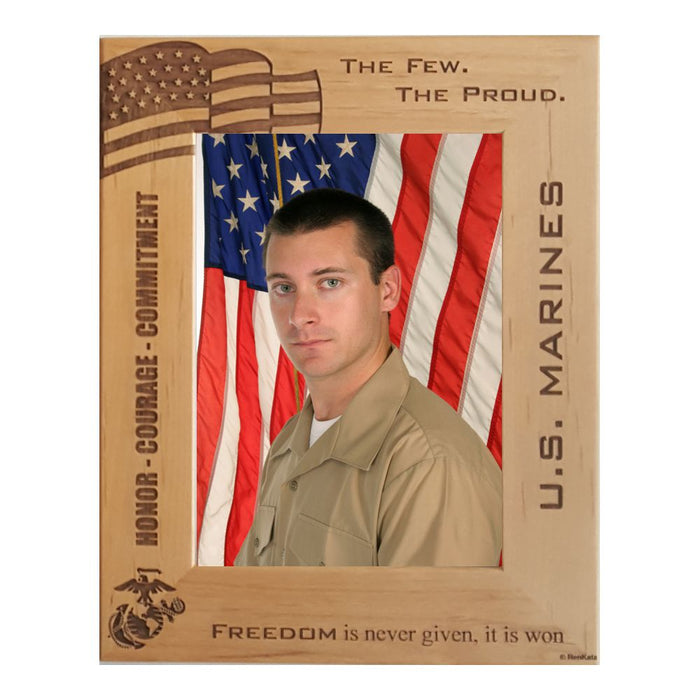 US Marines Personalized Picture Frame